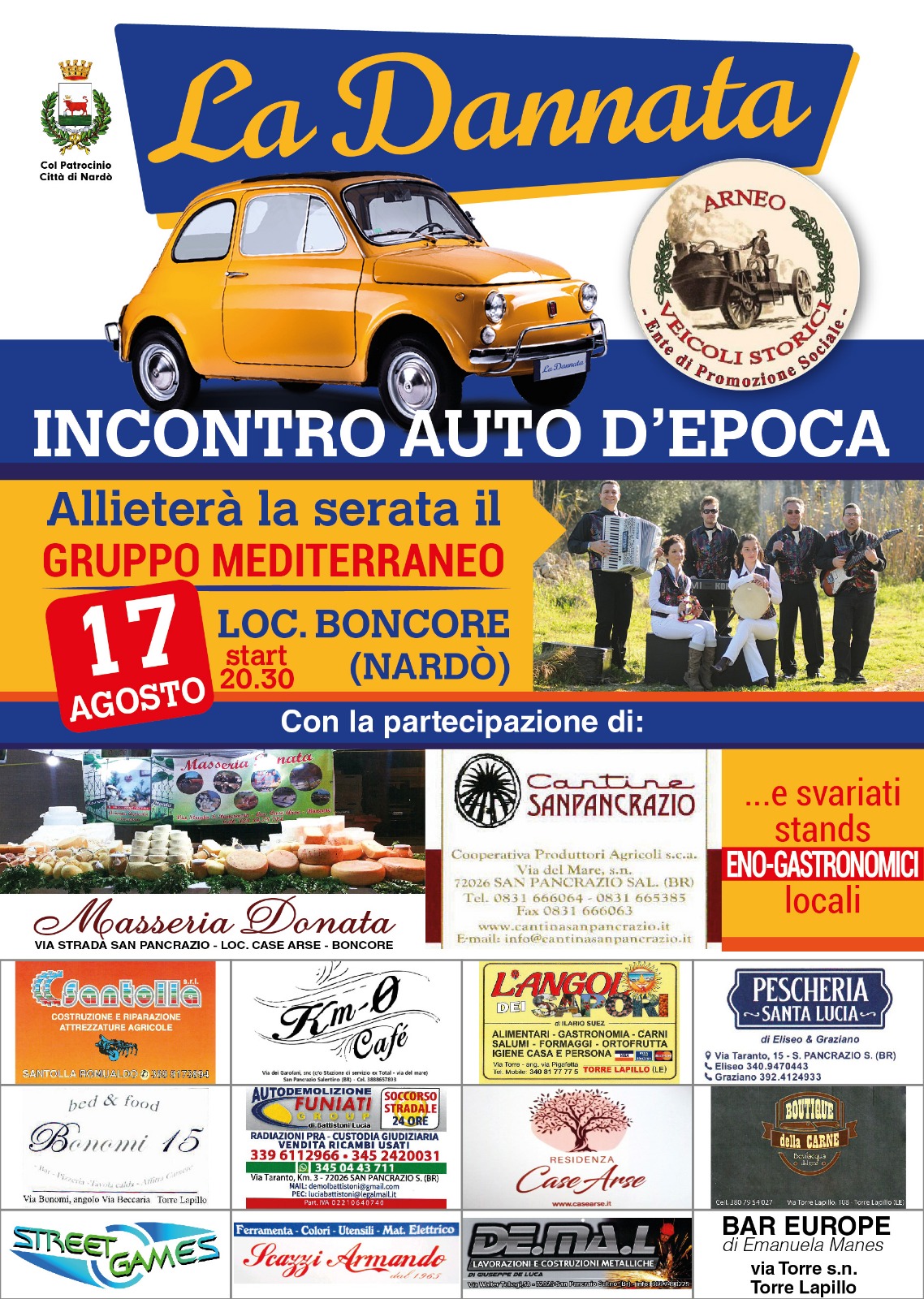 incontro auto d'epoca 17 agosto